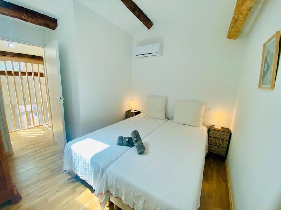 "Le Refuge" Duplex Quartier Haut, Climatise 塞特港 外观 照片